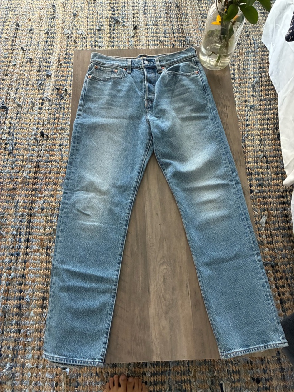 Levi’s Women’s Classic Wide Straight Leg Light wash Jeans